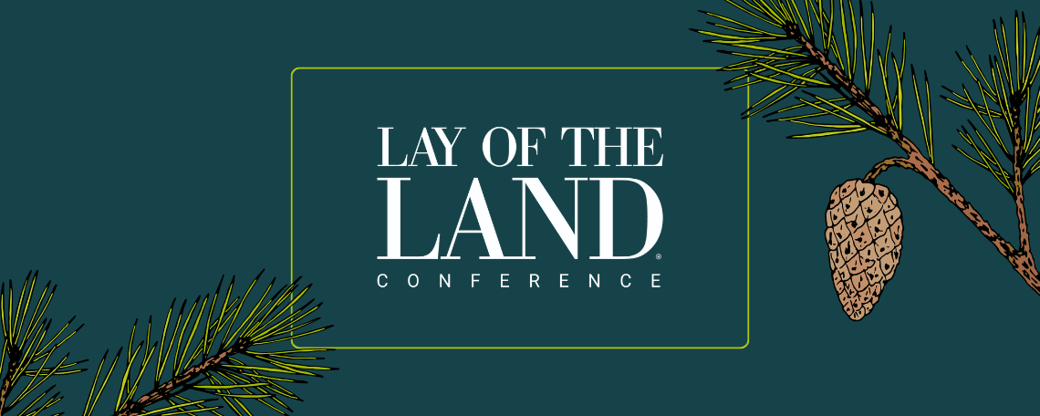 Lay of the Land Conference Header with Logo