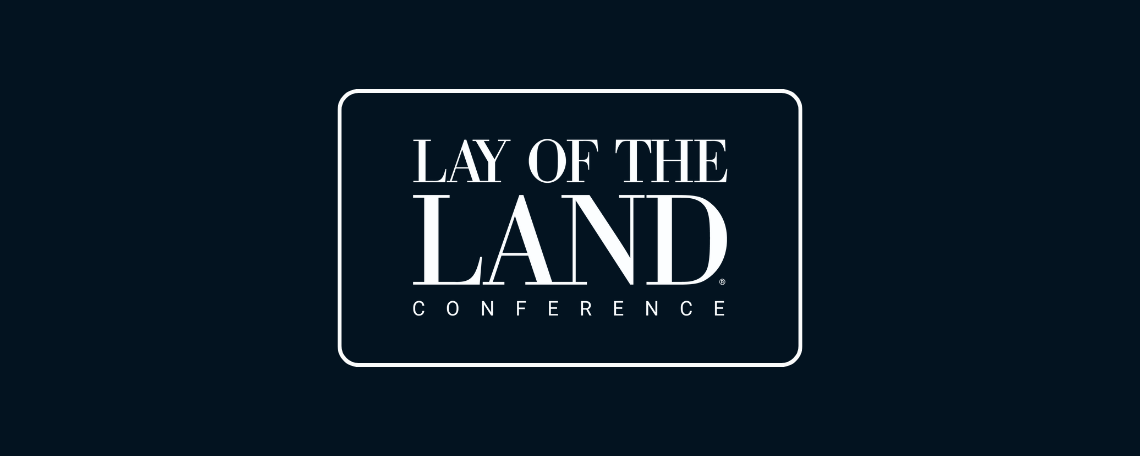 Lay of the Land Conference Header with Logo
