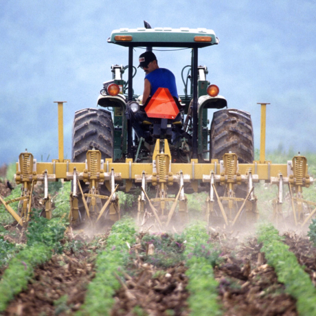 Farmer on a Tractor